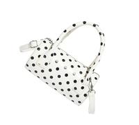 YUGSHNKFC À Poignée Supérieure Imprimé Point La Mode Confortable Styles Épaule Crossbody Pu Handbag Pour Le Travail De Voyage Cylindre Rond Pour Femmes