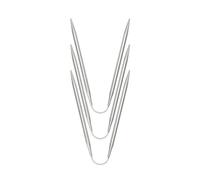 YUGSHNKFC Aiguilles À Tricoter Circulaires en Acier Inoxydable 3 Pièces pour Projet De Tissage Couverture Ensemble De Pulls Droits