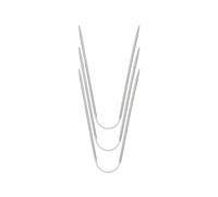 YUGSHNKFC Aiguilles À Tricoter Circulaires en Acier Inoxydable 3 Pièces pour Projet De Tissage Couverture Ensemble De Pulls Droits