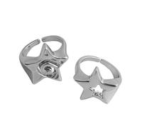 YUGSHNKFC Anneaux de doigt en forme d'étoile creuse, accessoire multifonctionnel pour n'importe quelle tenue, léger et confortable, taille unique, Comme décrit, Comme décrit.