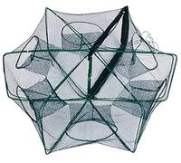 YUGSHNKFC Appâts De Pêche Pièges Crevettes Poisson Cage À Poissons Mailles Fermetures À Glissière Filet 6/8 Trous Cage De Pêche À Ouverture Rapide