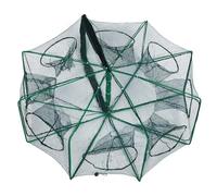 YUGSHNKFC Appâts De Pêche Pièges Crevettes Poisson Cage À Poissons Mailles Fermetures À Glissière Filet 6/8 Trous Cage De Pêche À Ouverture Rapide