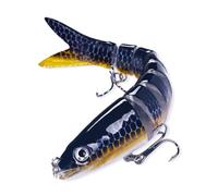 YUGSHNKFC Attaquant De Pêche À La Natation À Plusieurs Articulations 18G LURS LURS NATUITS avec CROCHEMENT Treble 8 Segment Armes Artificiel