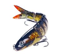 YUGSHNKFC Attaquant De Pêche À La Natation À Plusieurs Articulations 18G LURS LURS NATUITS avec CROCHEMENT Treble 8 Segment Armes Artificiel