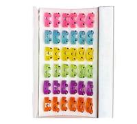 YUGSHNKFC Bagues colorées en forme de grenouille - Taille réglable - Ornement accrocheur - Tendance - Pour couple, Plastique/résine