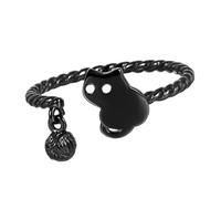 YUGSHNKFC Bagues réglables minimalistes inspirées de chats en cuivre sophistiquées empilables Accessoire de mode pour couple réglable Couple Saint-Valentin, taille unique, Comme décrit, Comme décrit.