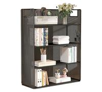 YUGSHNKFC Bibliothèque à plusieurs niveaux pour bureau, organiseurs de fichiers en métal, organiseurs de rangement de bureau, étagère de présentation multifonction