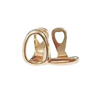 YUGSHNKFC Bijou de corps en laiton galvanisé en acier inoxydable de 1,9 cm, haltère bicolore, léger, sophistiqué pour homme et femme, bijou double ton, taille unique, Comme décrit, Comme décrit.