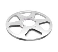 YUGSHNKFC Bobine en aluminium à 6 trous 26,7 cm 6,35 cm 1/4 pour disque de moyeu en métal léger Accessoire de studio Bobine de ruban métallique vintage