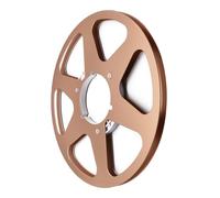 YUGSHNKFC Bobine en aluminium à 6 trous 26,7 cm 6,35 cm 1/4 pour disque de moyeu en métal léger Accessoire de studio Bobine de ruban métallique vintage