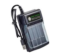 YUGSHNKFC Boîte De Chargement Batterie Alcaline 1 5 V 4 Emplacements Type Coulissant Haute Efficacité Et Indicateurs LED pour Un Usage Quotidien Accessoires Boîte Chargement Batterie