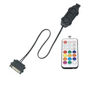 YUGSHNKFC Bouton De Contrôle Manuel Couleur Couleur du Boîtier PC Compatibilité L'appareil Argb 5v 3pin Miniature Design Argb Controller Manual Bouton Blanc
