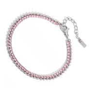 YUGSHNKFC Bracelets Trombone À Breloque Coeur Minimaliste Conception De Maillons De Chaîne Réglable Bijoux en Acier Inoxydable Réglable Coeur Entrelacé