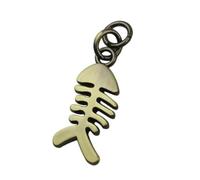 YUGSHNKFC Breloque Pendentif En Alliage De Conception D'arête Poisson Moderne Pour Sacs Accessoires Décoratif Léger Pratique Breloque Pendentif Arête Poisson Métal