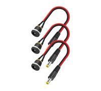 YUGSHNKFC Câble Adaptateur Fileté DC5525 Fiches Mâles Femelle sur Panneau pour Projets Électroniques Câble Adaptateur De 20cm Installation Facile