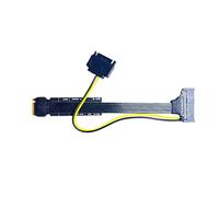 YUGSHNKFC Câble blindé M.2 NVMe U2U3 SSD, Prise en, 30CM | Adaptateurs de de données rapides et efficaces, câble U2U3 SSD, disque dur PCIE3.0 avec alimentation