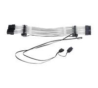 YUGSHNKFC Câble d ' extension Led ARGB 24 broches PCI-E GPU, Black 2X8P