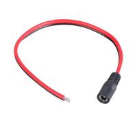 YUGSHNKFC Câble d'alimentation Femelle DC5521 en Queue De Cochon Connecteurs 5 5 Mm X 2 1 Mm Fil 14 AWG Extrémité Ouverte pour LED De Voiture Et Systèmes De Sécurité Bandes LED Fil d'alimentation