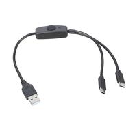 YUGSHNKFC Câble Multi-Chargement USB USB C Câble 2 en 1 Connecteur Cordon Multiple Type C avec Interrupteurs pour Tablette