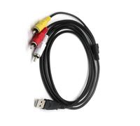 YUGSHNKFC Câble USB vers 3RCA mâle stable de 150 cm assurant une transmission audio et vidéo claire pour plusieurs appareils