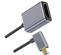 YUGSHNKFC Câble vidéo coaxial à vitesse rapide 8K60Hz, D male left elbow | Câble adaptateur de caméra Coaxial prêt à l ' emploi 8K60Hz, prise en de la Transmission dynamique et douce à