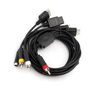 YUGSHNKFC Câble vidéo multi-en-1 s-vidéo pour consoles de jeu rétro N64 DC128, Stable, longueur 1.80m, cordon multi-plateforme