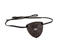 YUGSHNKFC Cache-œil médiéval en cuir vintage en relief - Accessoire de lunettes médiéval pour homme - Jeu de rôle