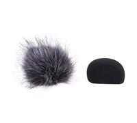 YUGSHNKFC Casque Microphone Pare-Brise Mousse Couverture Couverture Boule De Remplacement pour Tête Protéger Microphone pour Zoom H5 H6 Fourrure Pare-Brise Muff