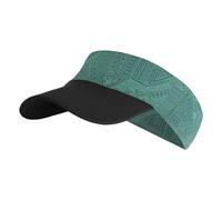 YUGSHNKFC Chapeau de protection solaire respirant, visières pliables pour activités de plein air, visières de protection pliables pour femme et homme, Géométrie verte, Taille unique