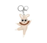 YUGSHNKFC Charme adorable lapins dansants, coutures délicates, White