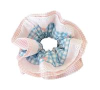 YUGSHNKFC Chouchous à cheveux en dentelle française avec fleurs - chouchou surdimensionné - chouchou élastique pour queue de cheval - tous les accessoires assortis