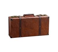 YUGSHNKFC Coffre De Rangement En Bois Antique Avec Poignée Cuir Pour La Décoration La Maison Souvenirs Mariage Accessoires Film Grand À Bagages Valise Vintage Bois