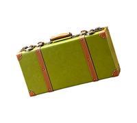 YUGSHNKFC Coffre De Rangement en Bois Antique avec Poignée Cuir pour La Décoration La Maison Souvenirs Mariage Accessoires Film Grand À Bagages Valise Vintage Bois