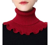YUGSHNKFC Coldoute À Col Roulé en Tricot en Tricot Élastique Faux Colliers Détachables d'hiver Elastic Blouse
