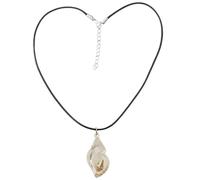 YUGSHNKFC Collier avec pendentif conque en résine - Collier tendance avec pendentif unique - Pour un usage quotidien ou une fête