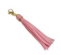 YUGSHNKFC Colorful Tassels Bag Accessory Eye Catching PU Leather Tassels Keyring Ornament Suitable for Various Bag Styles Fashion Item