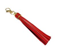 YUGSHNKFC Colorful Tassels Bag Accessory Eye Catching PU Leather Tassels Keyring Ornament Suitable for Various Bag Styles Fashion Item