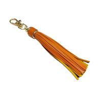 YUGSHNKFC Colorful Tassels Bag Accessory Eye Catching PU Leather Tassels Keyring Ornament Suitable for Various Bag Styles Fashion Item