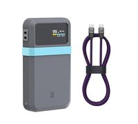 YUGSHNKFC Coque en silicone résistant aux chocs et câble de type C de 1,2 m pour une vitesse d'air de 0,15 mm, charge rapide de 240 W, rangement facile