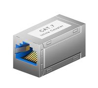 YUGSHNKFC Coupleur Ethernet RJ45 Blindé CAT6A CAT7 Connecteurs De Câbles De Mise en Réseau Rapide Compatibles 10 Gops Fast Speed with STP FTP Protections Metal Ethernet Coupleur