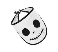 YUGSHNKFC Crâne Imprimement Chien Bandana Bib Respirant Tissu Ajusté Cravate Halloween Accessoires pour Animaux De Compagnie pour Les Fêtes Photos