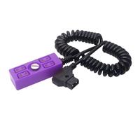 YUGSHNKFC D-Tap 1 Mâle À 4 Femelles De Type B pour Appareil Photo Câble Distributeur De Batterie Cordon 'Alimentation Séparateur 1 4 Fils Enroulés Ressort Cordon Répartiteur 'Alimentation Dtap