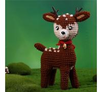 YUGSHNKFC De Crochet Noël Pour Débutants Démarreur Bricolage Avec Crochet À Fil Aiguille Marqueur Tricot Instructions Ornements Motifs Dessous Verre D'arbre Ornements