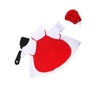 YUGSHNKFC Detailed Cook Hat and Apron Costume for Pet Geese Safe Easy to Clean Party Photo Shoot Outfit Geese Cook Outfit