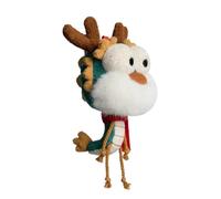 YUGSHNKFC Dragon Head Keychain Plux Doll Toy Keyring Charme Backpack Decors Cary Holder pour 2024 Couple du Nouvel
