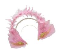 YUGSHNKFC Élégant bandeau à plumes pour femme et fille Style gothique
