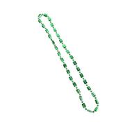 YUGSHNKFC Élégant collier de perles de Mardi Gras aux couleurs vives et portables pour les défilés, les fêtes, les carnavals, Plastique