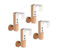 YUGSHNKFC Elegant Door Hook Iron & Wood Multiple Purpose Cabinet Upgrades for Space Saving Storage on Cabinet & Wardrobe Door Bathroom