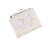 YUGSHNKFC Élégant portefeuille court en polyuréthane avec nœuds tendance et fentes multifonctionnelles pour femmes et filles Porte-cartes multifonction, b, Beauté de masse