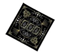 YUGSHNKFC Élégant tapis de divination en velours - Art mystique - Tapis de méditation rituel pour tarots et décoration - Nappe de voyage pliable